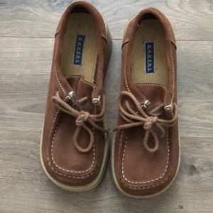 LN Brown Suede Platform Loafers